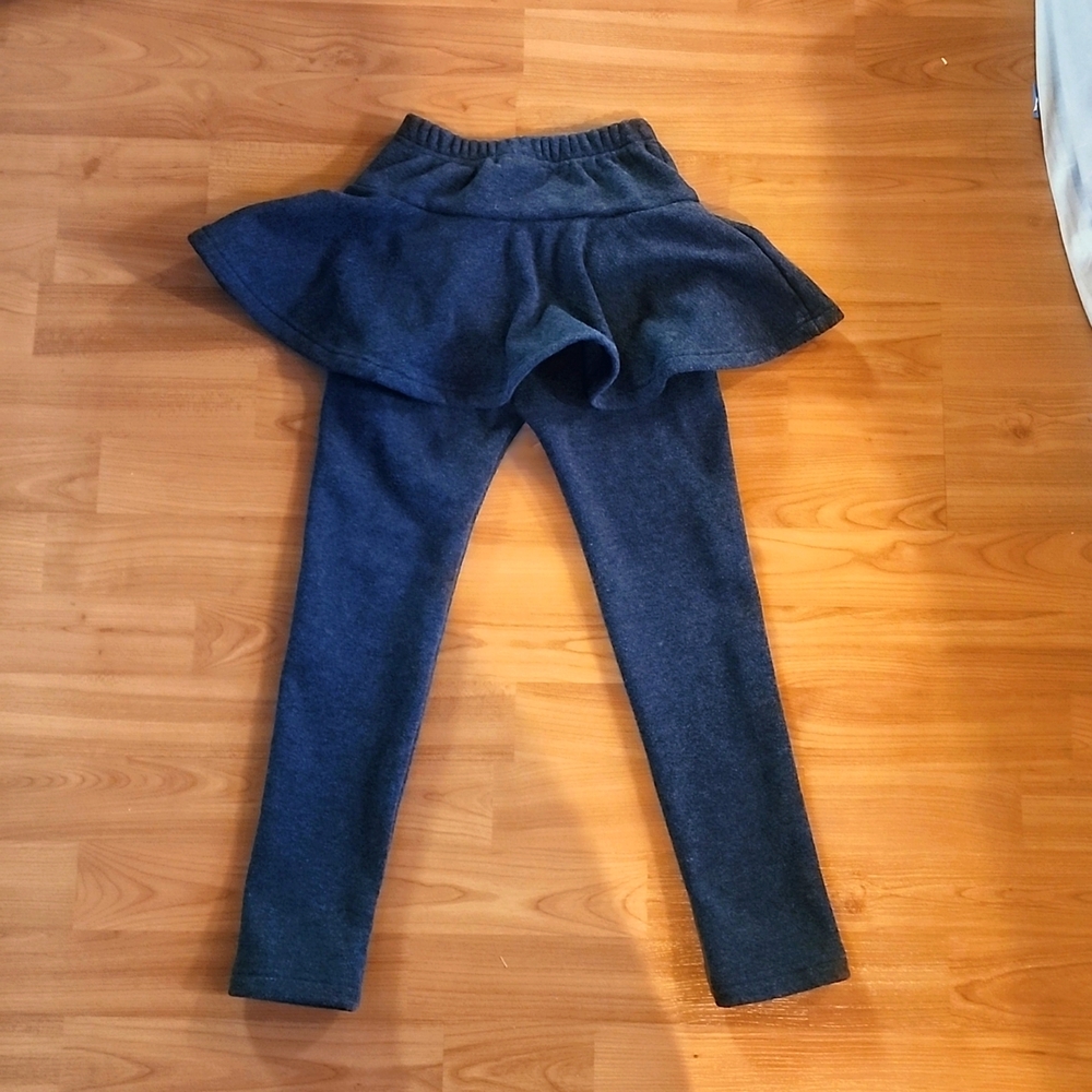 ❤$15/2  Girls Fleece Ruffle Skirt Style Pant